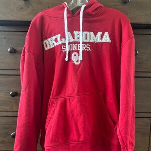 Oklahoma Sooners Hoodie | Section 101 Majestic | Adult L 42/44 | Embroidered Log